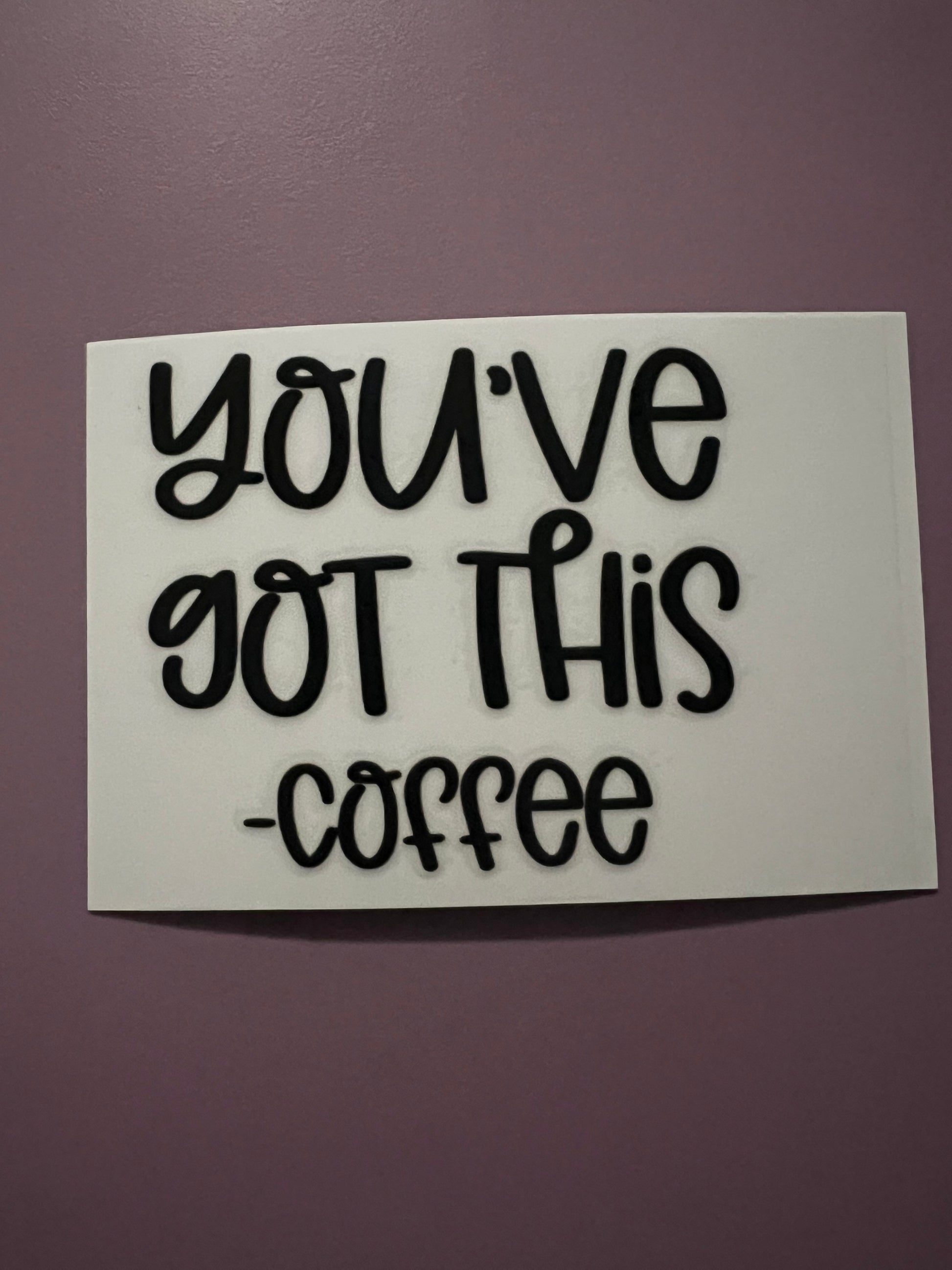 Coffee themed **Uv dtf stickers - Customizing the Chaos