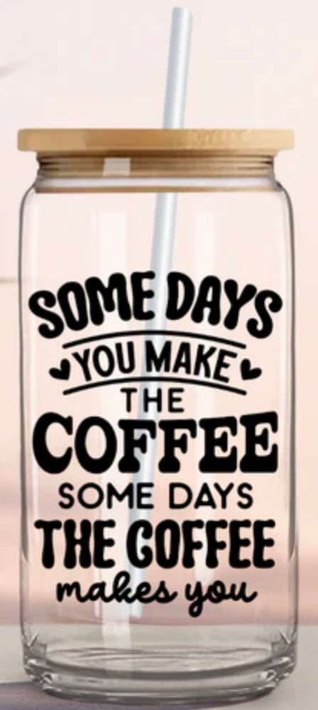 Coffee themed **Uv dtf stickers - Customizing the Chaos